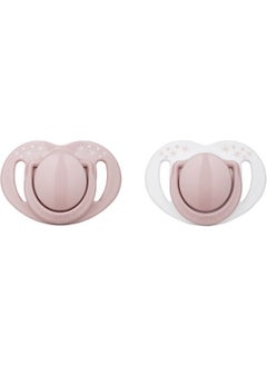 Mamajoo Sterilization & Storage Box Silicone Orthodontic Double Pacifier Powder Pink / 6 Months +  - Image 1
