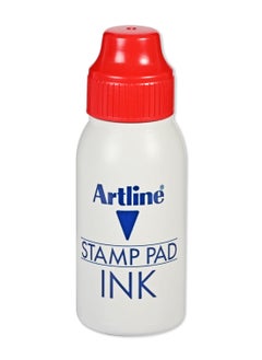 Artline Artline ESA-2N Stamp Pad Ink, 50c.c/mls Bottle, Color:Red - ARIKESA2NRE  - Image 1