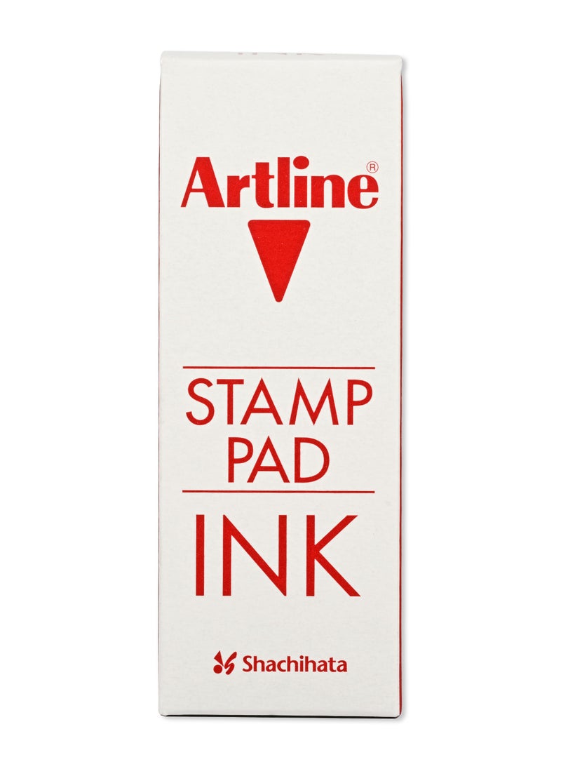 Artline - Artline ESA-2N Stamp Pad Ink, 50c.c/mls Bottle, Color:Red - ARIKESA2NRE - Image 1