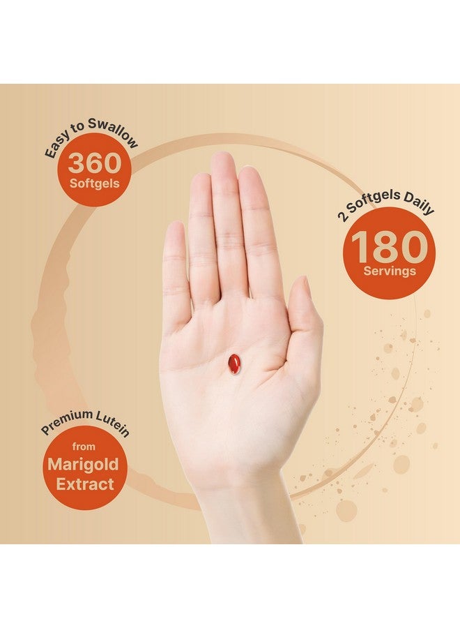 NatureBell Lutein 40mg and Zeaxanthin 1,600mcg Per Serving, 360 Softgels | 4 in 1 with Omega-3s, Astaxanthin, & Phospholipids - Marigold Flower Extract - Eye Antioxidant Vitamins - Non-GMO - Image 4