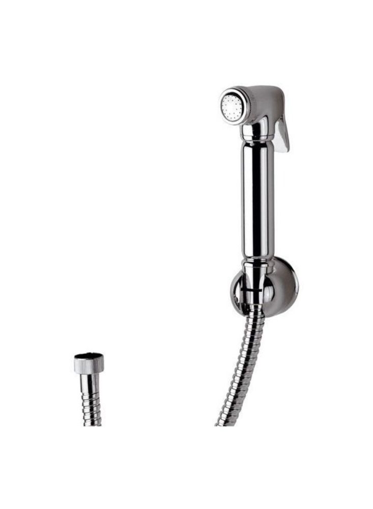 DANIAL Oasis  shut-off hand shower Art. 1000DC, flexible cm.120 and brass shower holder - Image 1