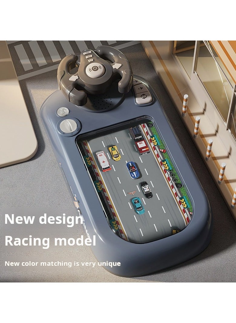 SARAQITA - 3D Racing Adventure Steering Wheel Toy - Interactive Educational Learning Race Car Toy for Boys and Girls - Car Simulator Steering Wheel Racing Game With Music - Image 1