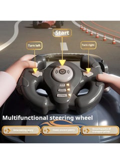 SARAQITA 3D Racing Adventure Steering Wheel Toy - Interactive Educational Learning Race Car Toy for Boys and Girls - Car Simulator Steering Wheel Racing Game With Music  - Image 3