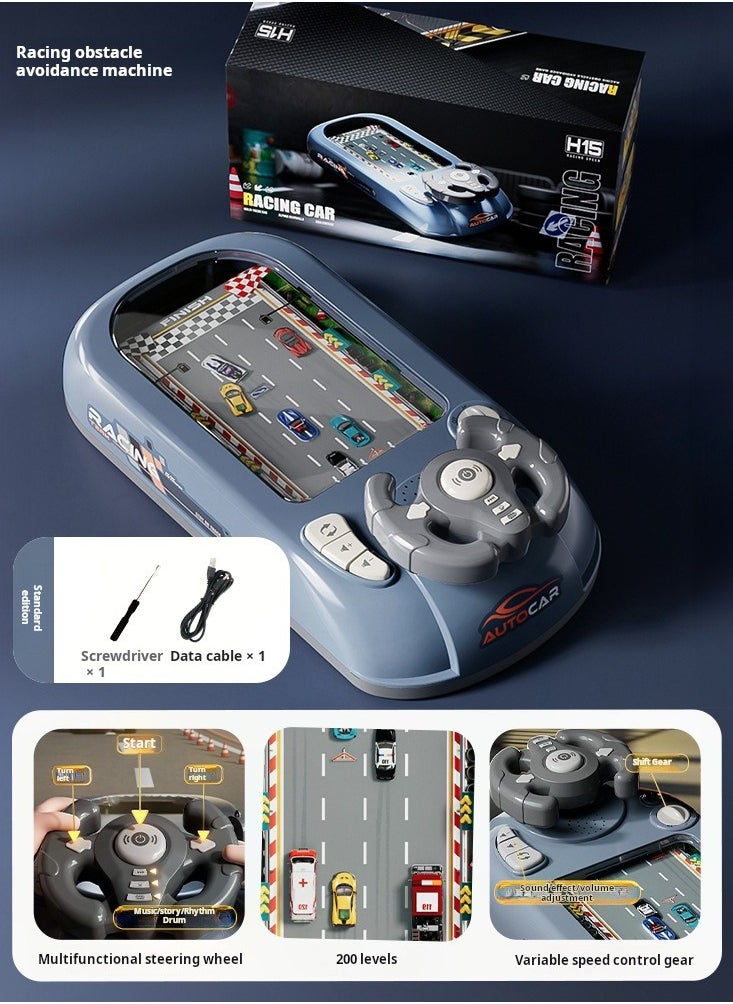 SARAQITA - 3D Racing Adventure Steering Wheel Toy - Interactive Educational Learning Race Car Toy for Boys and Girls - Car Simulator Steering Wheel Racing Game With Music - Image 1