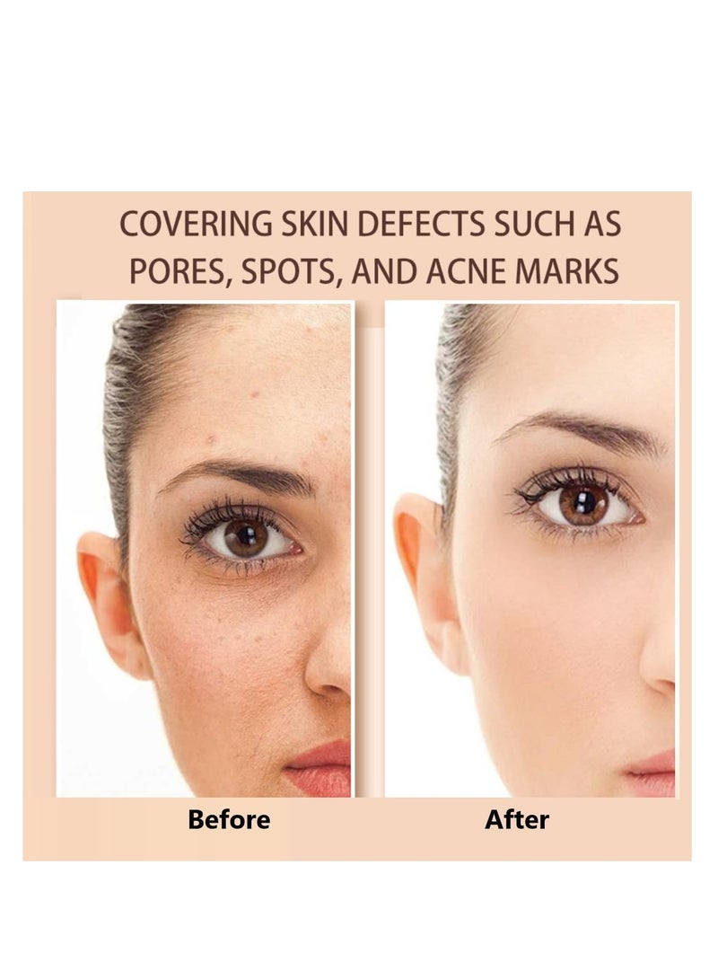 OCHEAL Foundation Stick, Concealer Stick Light Foundation Makeup Nude Foundation Pen Matte Foundation Stick Light Creamy Face Foundation Stick Long-lasting Mattifying for Light Skin 30g - Image 5