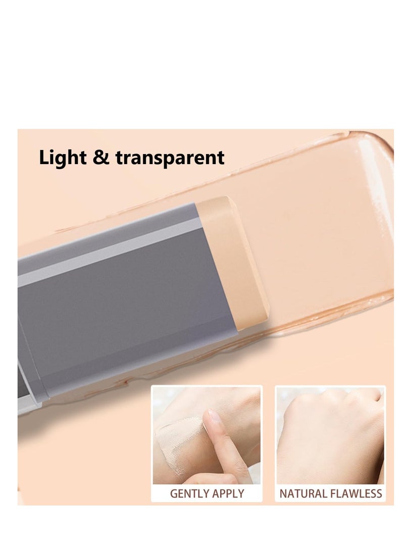 OCHEAL Foundation Stick, Concealer Stick Light Foundation Makeup Nude Foundation Pen Matte Foundation Stick Light Creamy Face Foundation Stick Long-lasting Mattifying for Light Skin 30g - Image 3
