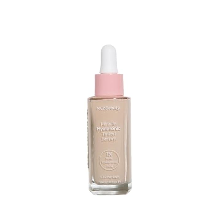 MCoBeauty - Miracle Hyaluronic Tinted Serum - 0.5-2 Very Light Shade - Hydrating Complexion Corrector with Hyaluronic Acid and Ginseng Extract - Buildable Coverage and Skin Smoothing Finish - Image 1