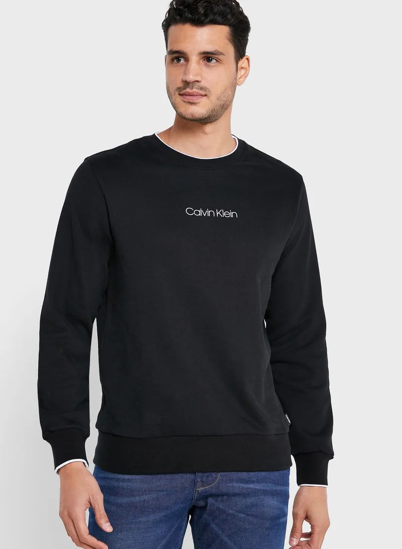 CALVIN KLEIN Brush Logo Sweatshirt