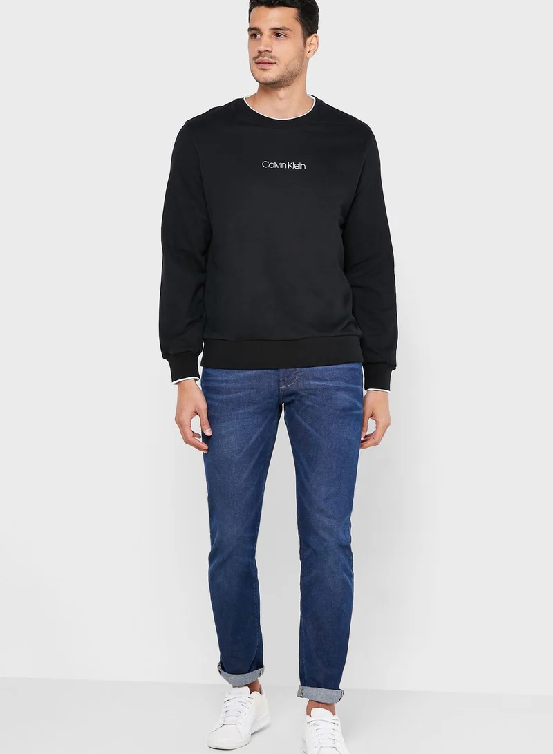 CALVIN KLEIN Brush Logo Sweatshirt