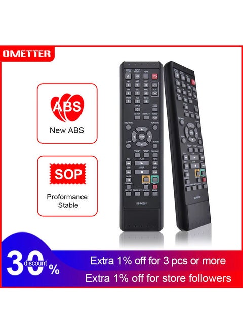 SE-R0297 Replace Remote Control Applicable for Toshiba DVD Recorder/CVR Combo D-VR7 DVR7 D-VR7KC DVR7KC D-VR7KC2 DVR7KC2