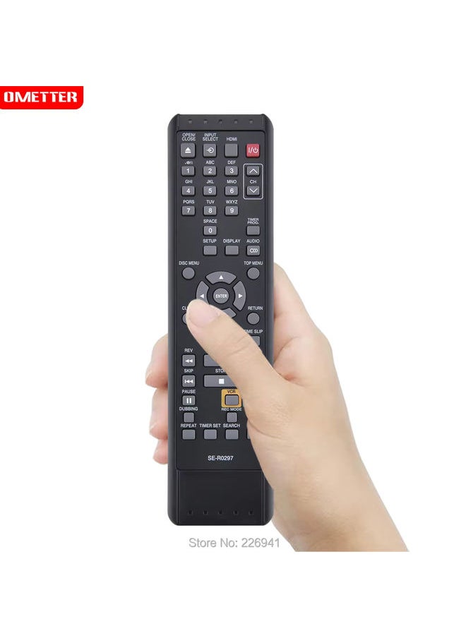 OMETTER - SE-R0297 Replace Remote Control Applicable for Toshiba DVD Recorder/CVR Combo D-VR7 DVR7 D-VR7KC DVR7KC D-VR7KC2 DVR7KC2 - Image 1