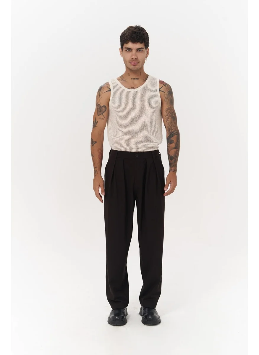 Mai Collection Juro Bitter Brown Men's Trousers
