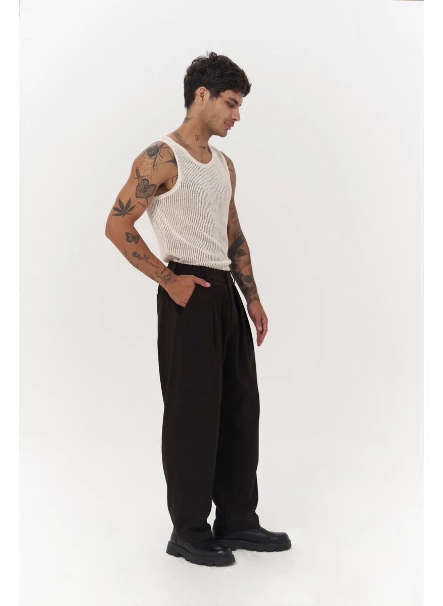 Mai Collection Juro Bitter Brown Men's Trousers