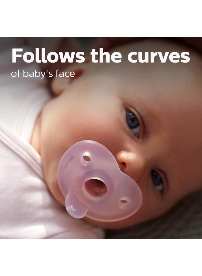 Avent لهاية أڤينت فيليبس سوذي هارت، أزرق/أزرق فاتح، 0-3 أشهر، 4 عبوات - Image 2