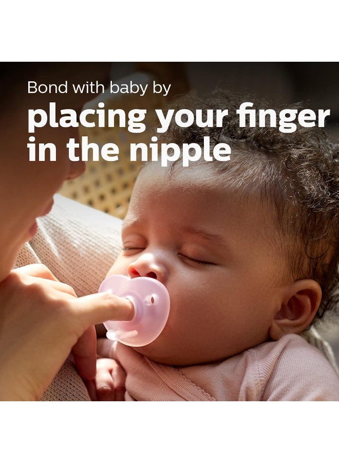 Avent لهاية أڤينت فيليبس سوذي هارت، أزرق/أزرق فاتح، 0-3 أشهر، 4 عبوات - Image 4