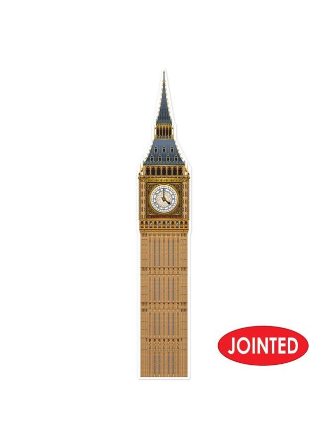 Beistle , 2Piece Jointed Big Ben Cutouts, 71", Multicolored - Image 3