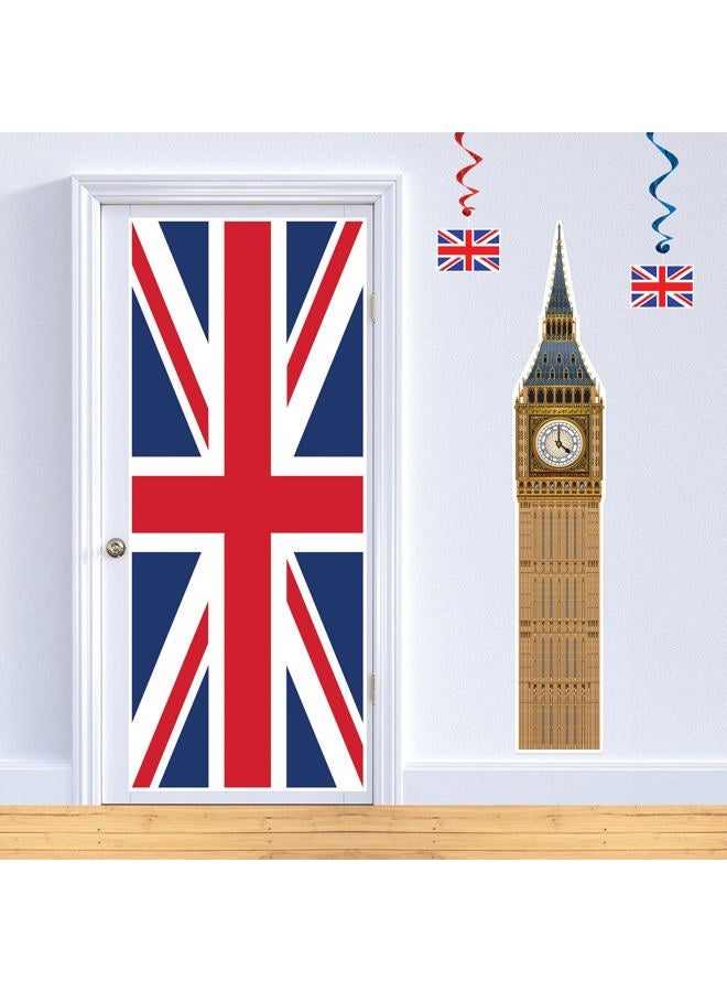 Beistle , 2Piece Jointed Big Ben Cutouts, 71", Multicolored - Image 4