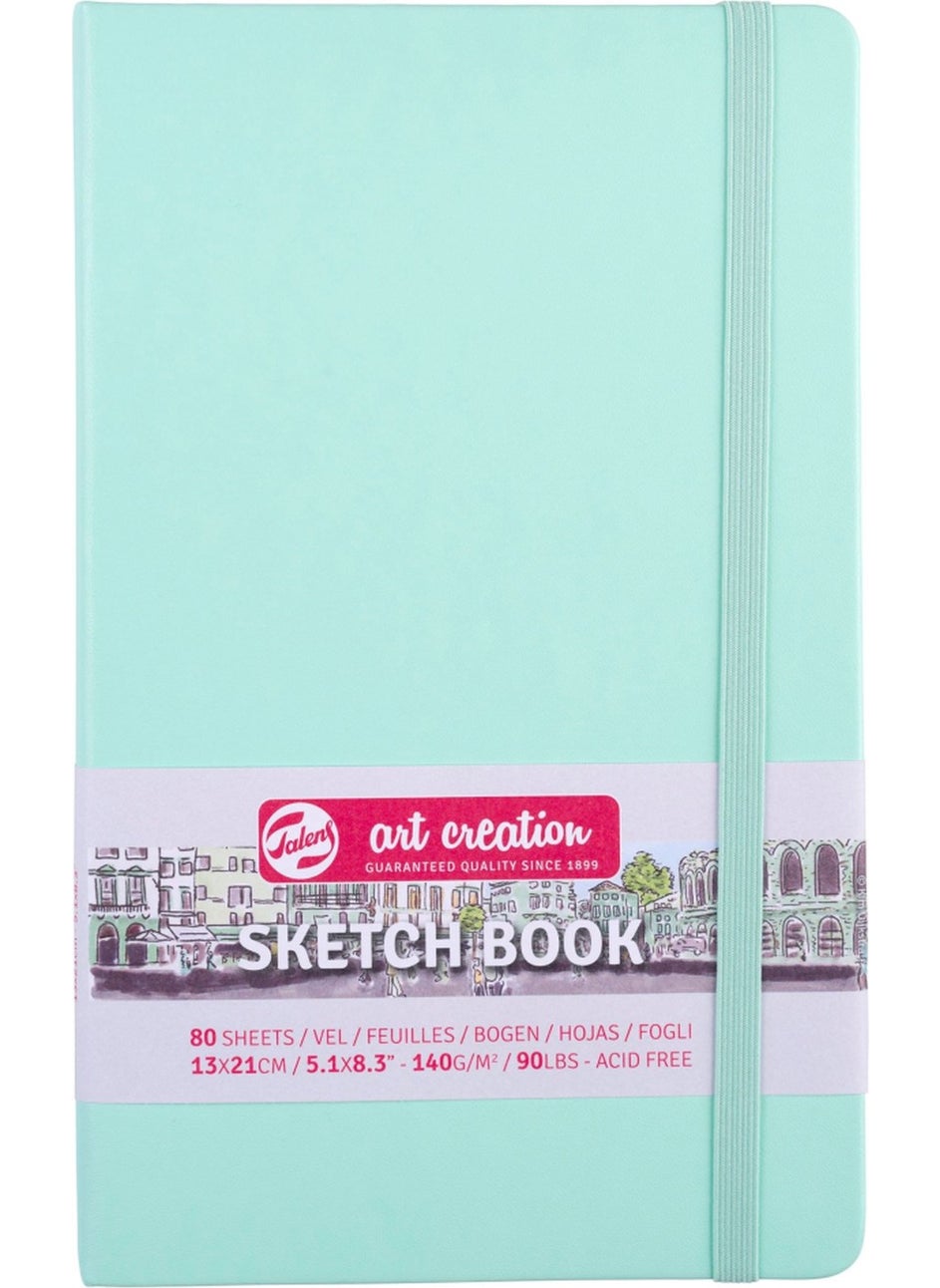 Talens Art Creation Fresh Mint Cover Sketchbook 140 Grams 13 x 21 cm 80 Sheets  - Image 1