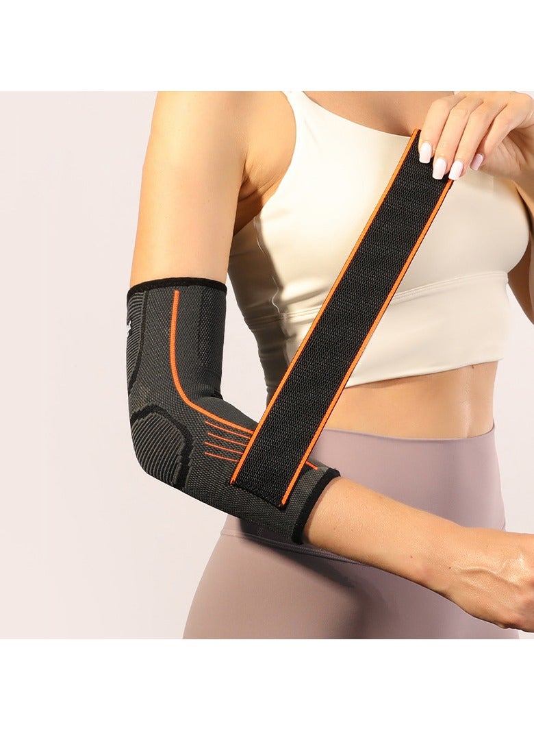 Barakah Elbow Brace Support with Strap, 2 PACK Adjustable Compression Sleeve for Men and Women, Ideal for Workout, Basketball, Golf, Tennis, Weightlifting, Pain Relief for Tendonitis and Arthritis, M Size - Image 5