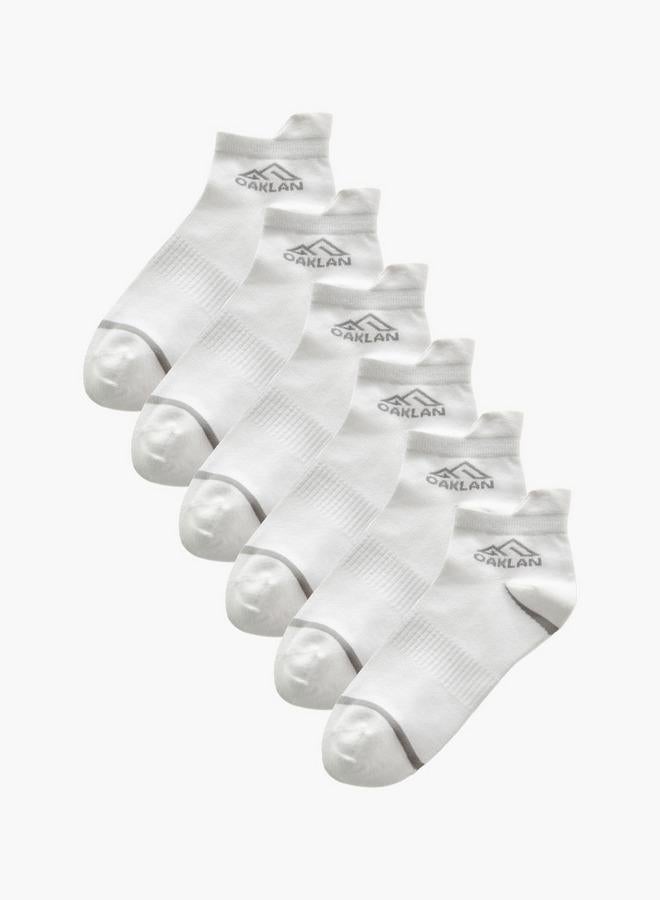 Oaklan by Shoexpress Pack Of 6 Ankle Length Cotton Sports Socks - Image 1