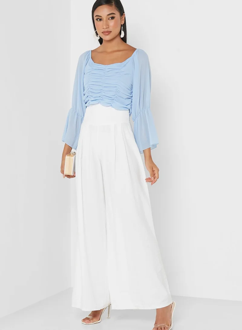 PARISIAN Sweetheart Neck Balloon Sleeve Top