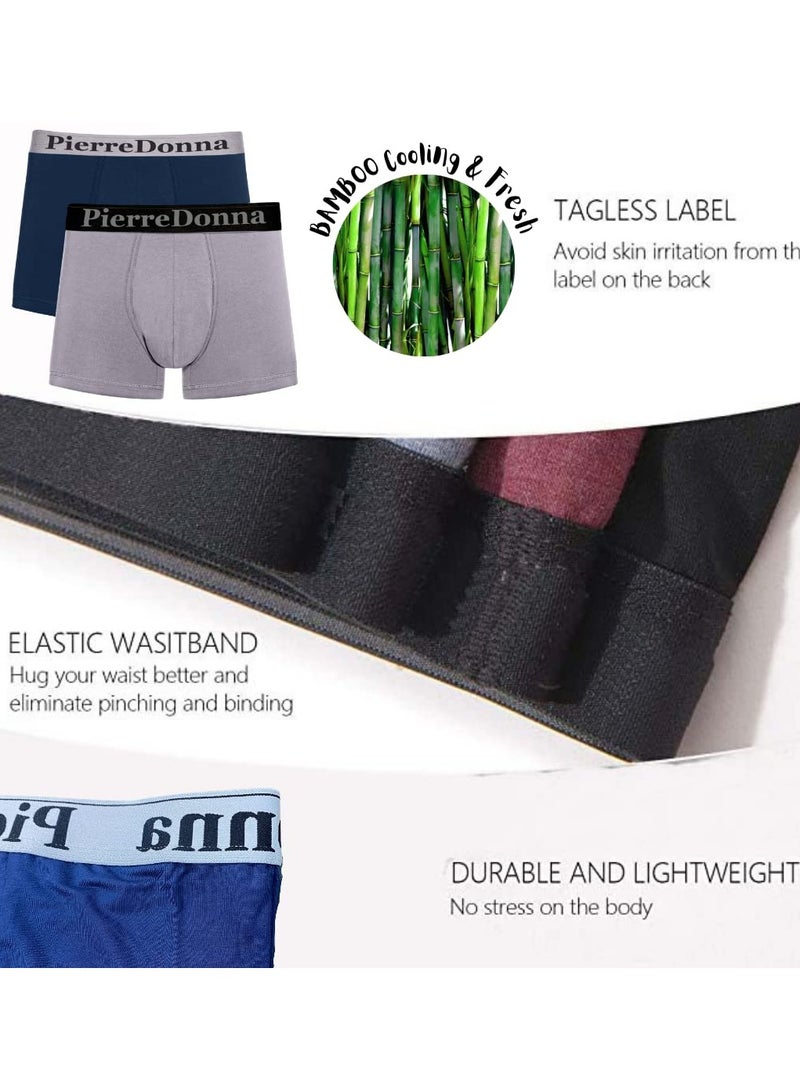 Pierre Donna Boxer for men (Pack Of 6), half pants super breathable cool all day comfort (M)… - Image 3