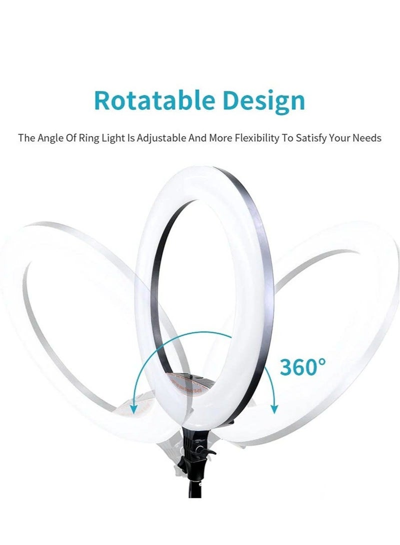 16-Color RGB Desktop Ring Light  Portable MJ45 18 for YouTube  Reels  Makeup & More - Image 3