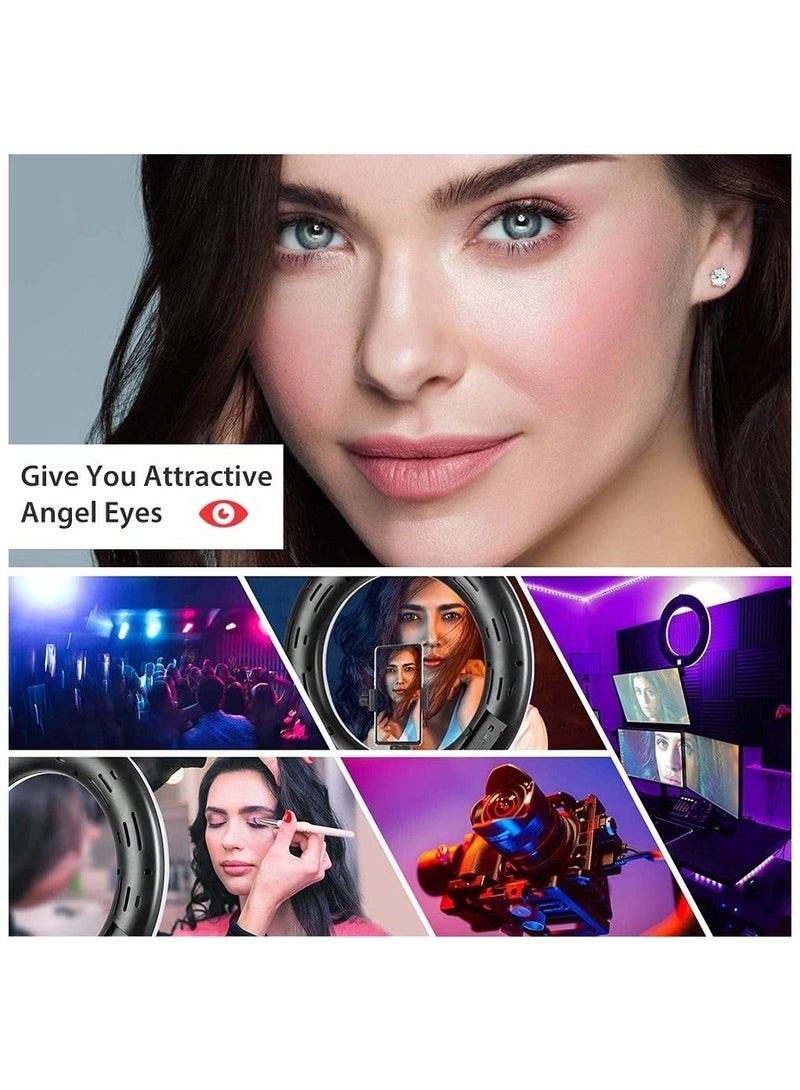 16-Color RGB Desktop Ring Light  Portable MJ45 18 for YouTube  Reels  Makeup & More - Image 5