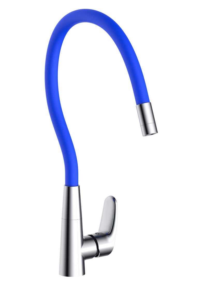 HESANIT HESANIT Luna Kitchen Sink Faucet With Flexi Spout Blue Spout - 6771BS 
