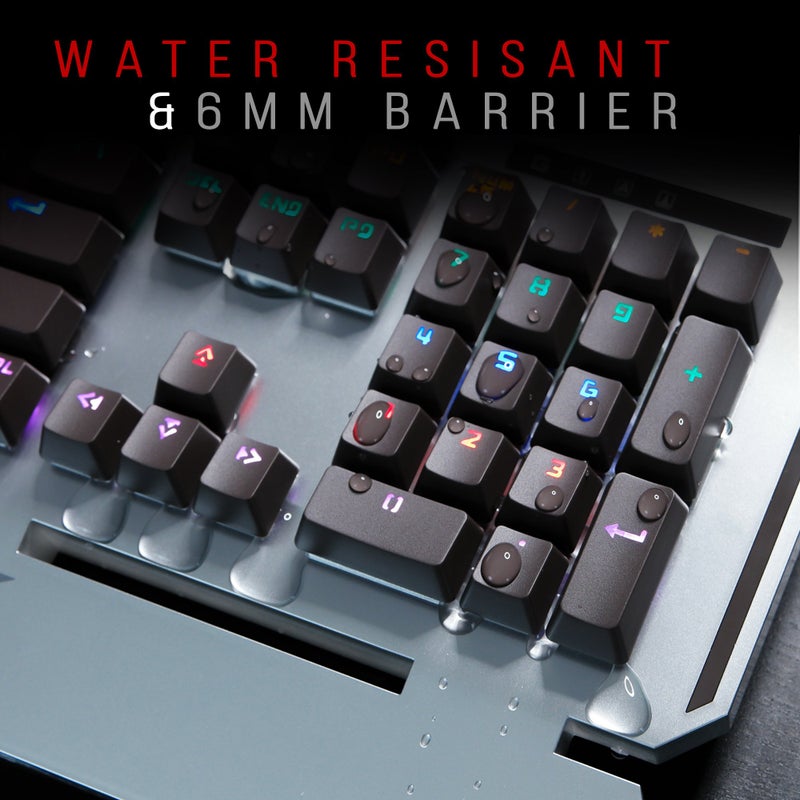 Bloody Gaming B740 Wired Optical Gaming Keyboard with Ergonomic Wrist Rest â€“ Quiet & Satisfying Switch Keyboard - LED Backlit Illuminated Keys â€“ Water/Splash Resistant - [Black Switches â€“ LK Gen 1] - Image 2