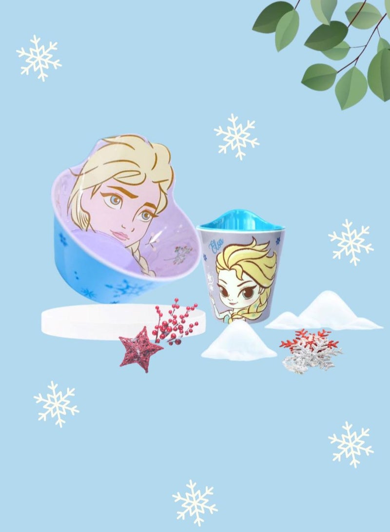 Disney Melamine Anti Shock Drop Proof Dining Bowl and Cup Set for Kids and Toddlers Age 5+ above - Image 4