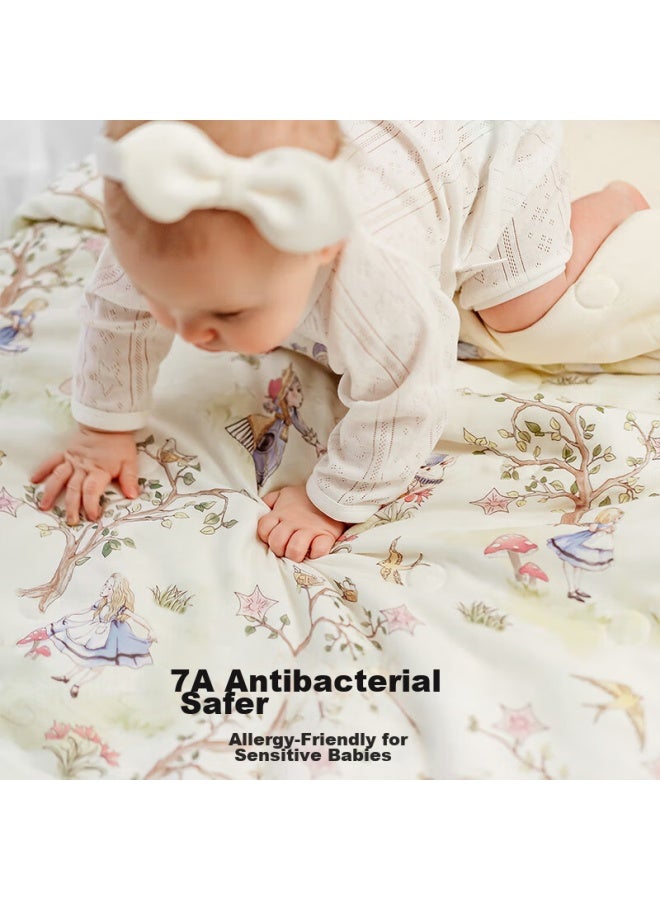 Emxee Baby Blanket, Bamboo Silk Gauze, Infant Quilt, All-season Air Conditioning Blanket, Goose Tea, 110*140cm - Image 3