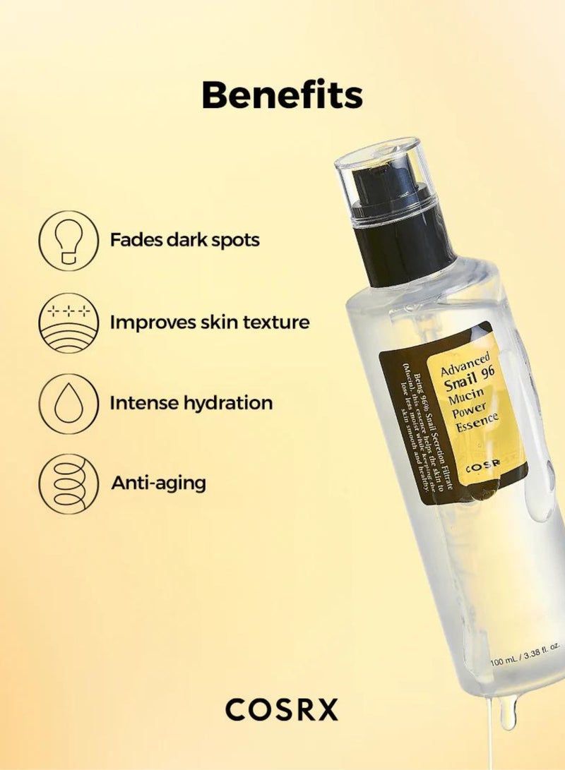 COSRX Pack Of 2 Snail 96 Mucin Power Essence Brighten, Hydrate, And Renew Skin 200ml - Image 5