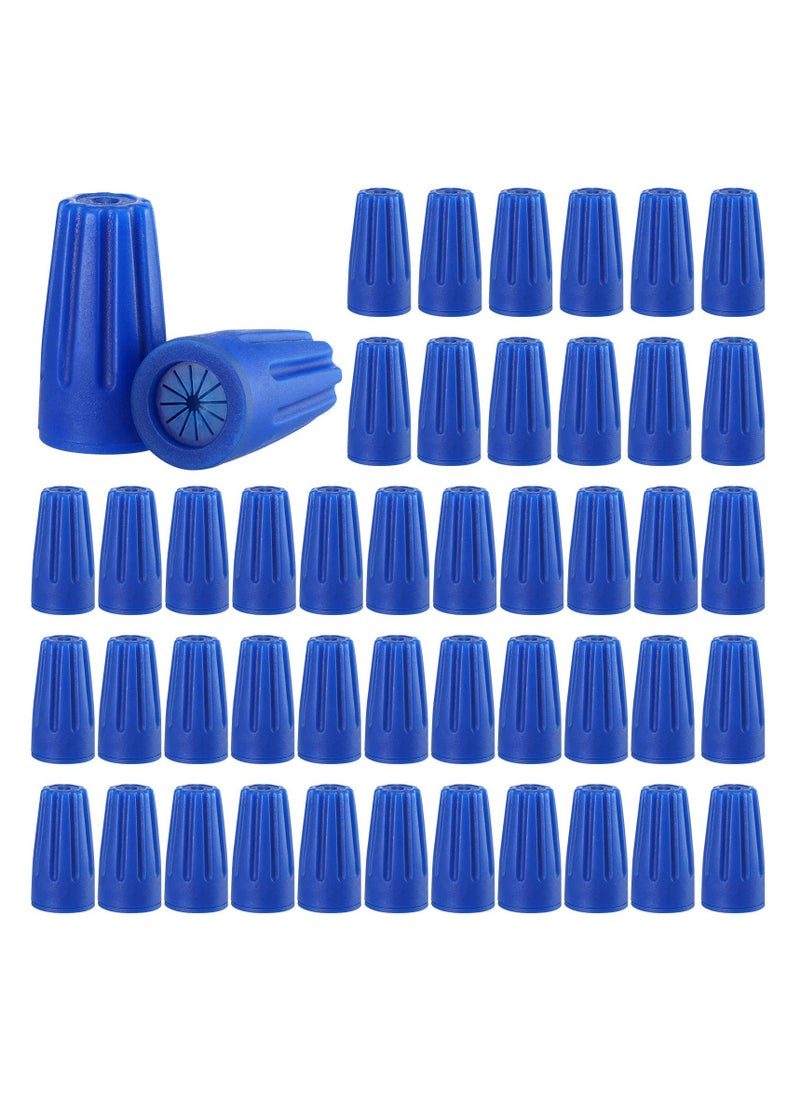 KASTWAVE - 100 Pcs Waterproof Wire Outdoor Splice Terminal Electrical Connectors 22AWG-12AWG Cable Wire Landscape Connectors Wet Location Available for Building Application Connect(Blue) - Image 1