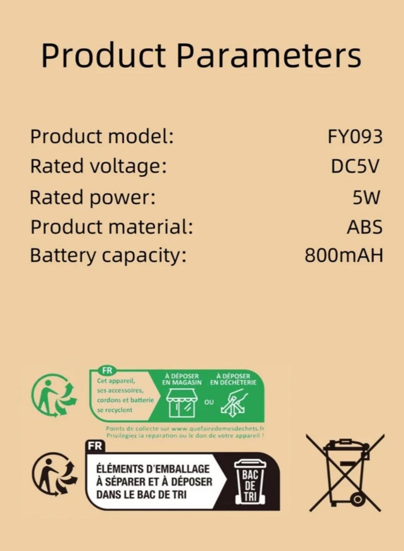 Neck Fan, 5000mAh Bladeless Fan, 360 Degree Cooling Wearable Personal Fan, Rechargeable Hands-Free Neck Fan with 3 Speeds, Outdoor, Home, Office - Image 5