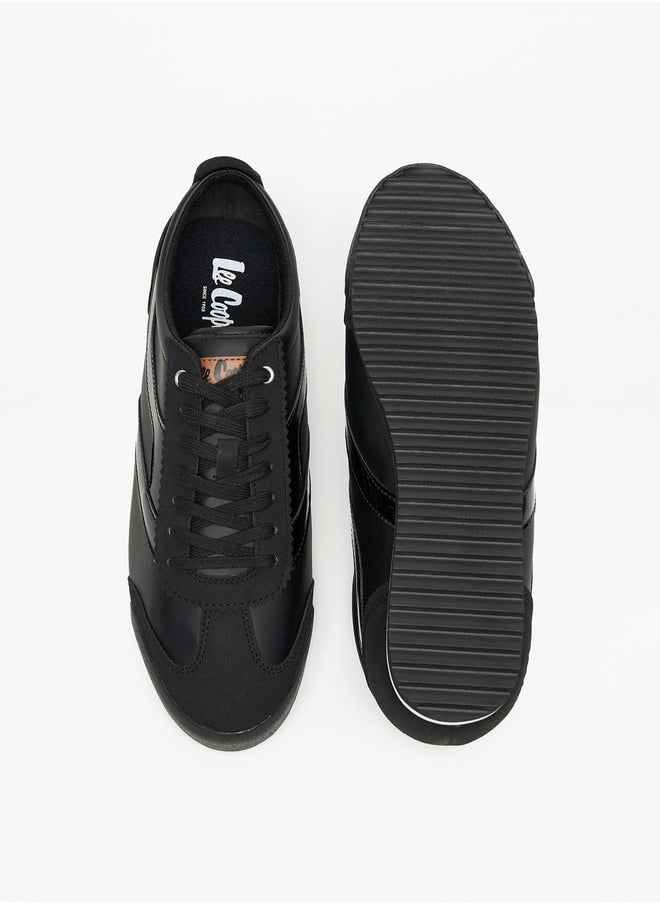 Lee Cooper Mens' Textured Sneakers with Lace-Up Closure  - Image 4