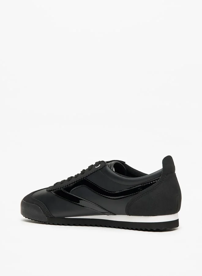 Lee Cooper Mens' Textured Sneakers with Lace-Up Closure