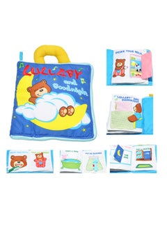 Generic Bear Goodnight English Cloth Book Educational Toy Baby Cloth Book Baby Sleeping Cloth Book-Color:Little Bear Cloth Book  - Image 1