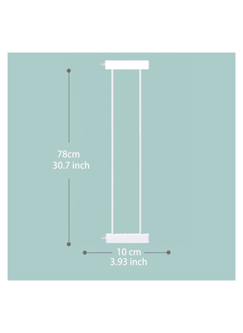 GGEROU Baby Safety Gate Extension 10Cm White  - Image 2