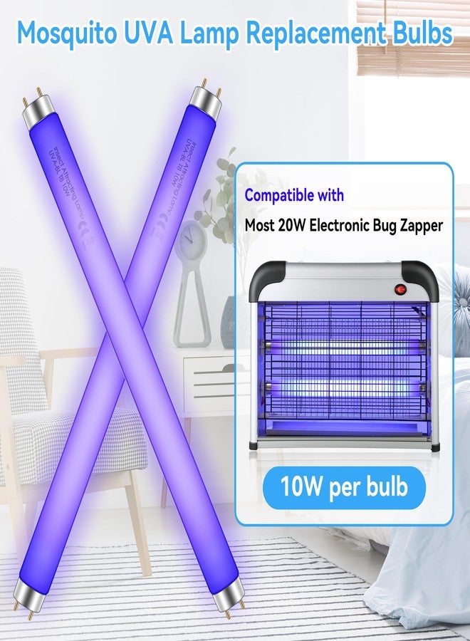Qualirey 4 Pack 10W Bug Zapper Replacement Bulb T8 Light Tube for 20W Electronic Bug Zapper Compatible with Most 20W Mosquito Lamp - Image 3