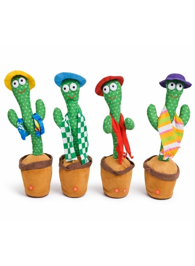 طلال لعبة صبار راقصة ناطقة، لعبة صبار تُقلّد الغناء للأطفال، تُكرّر ما تقوله، ألعاب موسيقية تفاعلية للأطفال الرضع والصغار بعمر سنة واحدة، هدايا مثالية لسلال عيد الفصح للأطفال. - Image 2