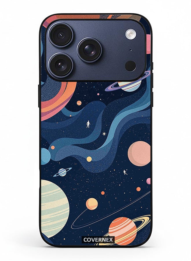 Covernex Apple iPhone 17 Pro Protective Case Cover Printed Featuring Seep Space and Planet Art - Image 2