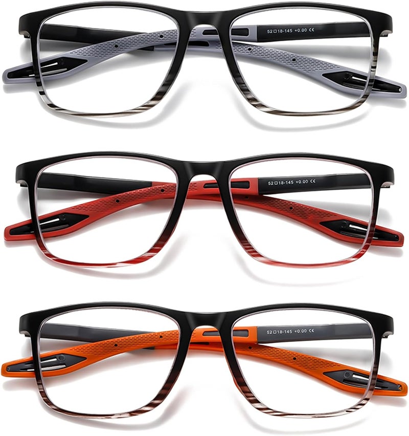 Hubeye TR90 Sports Reading Glasses for Men and Women Good Square Comfortable Flexible Anti-Blue Computer Glasses High Quality Comfortable Reading Aid - Image 1