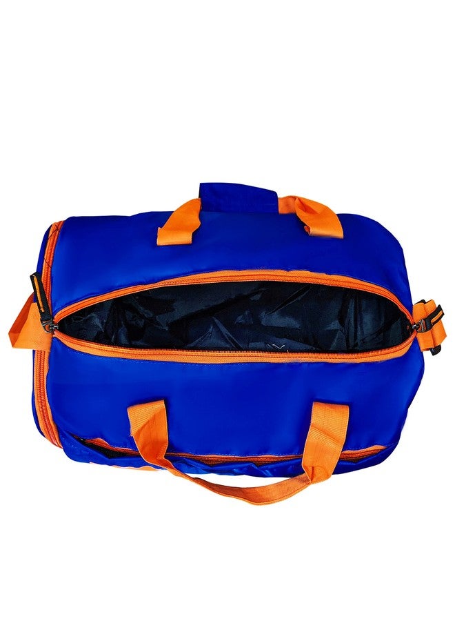 Groupers 20L Gym & Travel Bag - Foldable Water-Resistant Duffle with Shoe Pocket, Adjustable Strap, Blue (43×25×20 cm) - Workout Weekender for Men & Women - Image 5