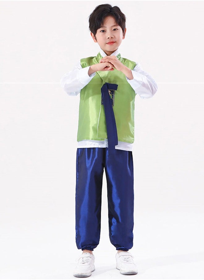 Al Aoyama - Kids Hanbok Traditional Korean Costume Baby Boy Asian Clothes Retro Dance Outfit Children Ethnic Style Performance Cosplay Party - Image 1