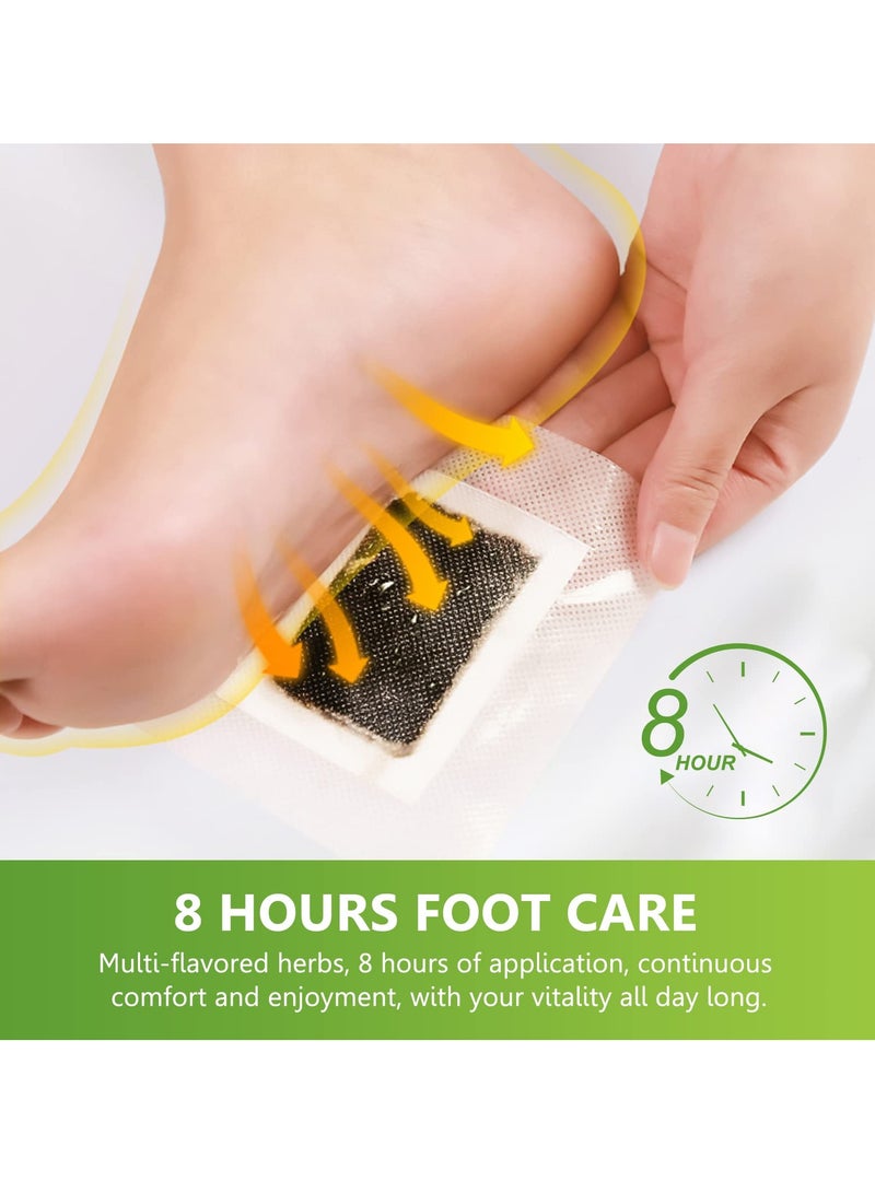 Excefore Detox Foot Pads, Pack of 20, Deep Cleansing Foot Pads, 100% Natural Bandoo Detoxification Plasters for Feet, Relieves Stress & Fatigue, Improves Sleep - Image 5
