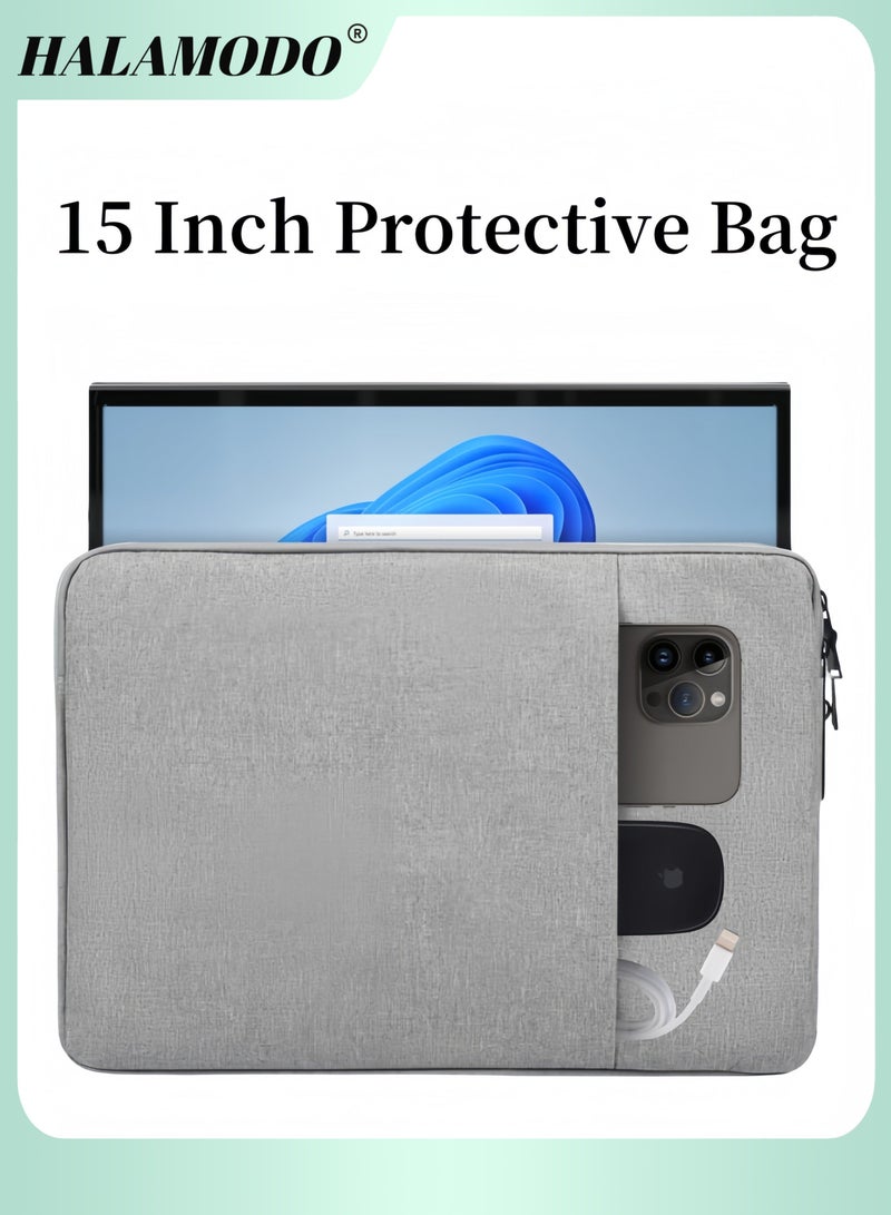 HALAMODO Protective Sleeve For Apple MacBook 15.4 Inch Grey - Image 1