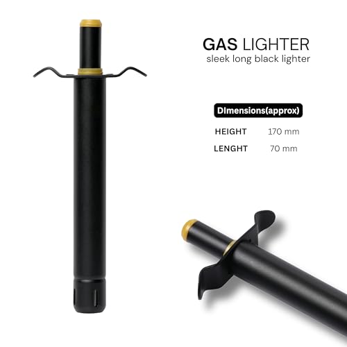 Emergity Long Lasting Manual Kitchen Lighter | Spark Ignition Lighter for Gas Stove & Burner for Home, Restaurant and Outdoor Use - Regular Size Handle with Grip Guard - Image 2