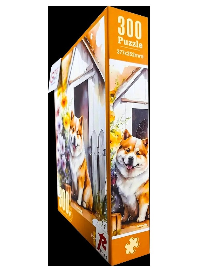 Smiling Dog Jigsaw Puzzle 300 Pieces Unique Design with High Quality and Smooth Finish