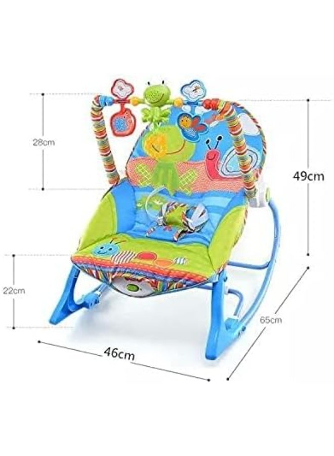 فيشر برايس كرسي هزاز وموسيقي للأطفال مع ألعاب معلقة – هزاز مريح مزود بالاهتزازات والموسيقى - Image 3